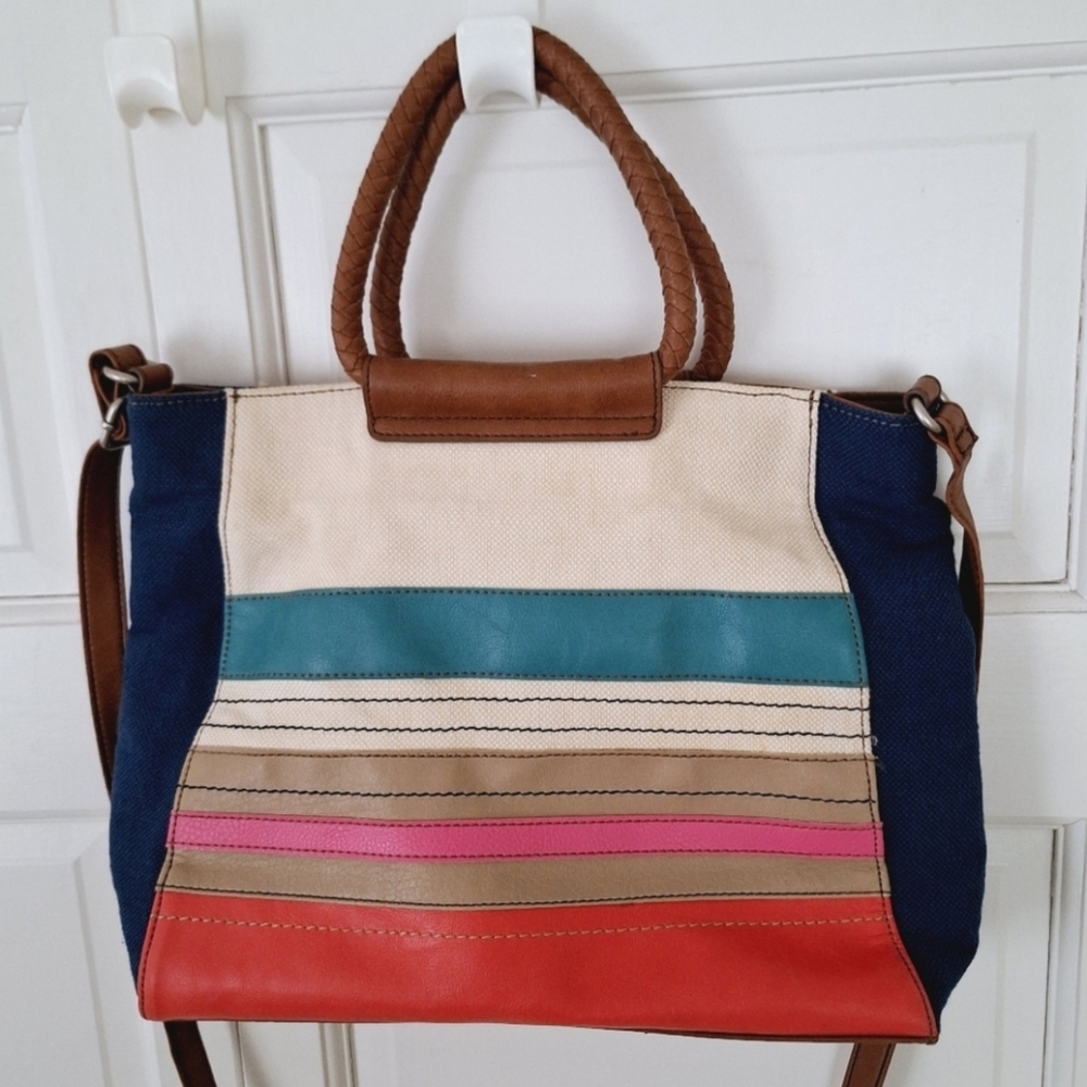 Relic Fiona multi-colored canvas hand/crossbody bag